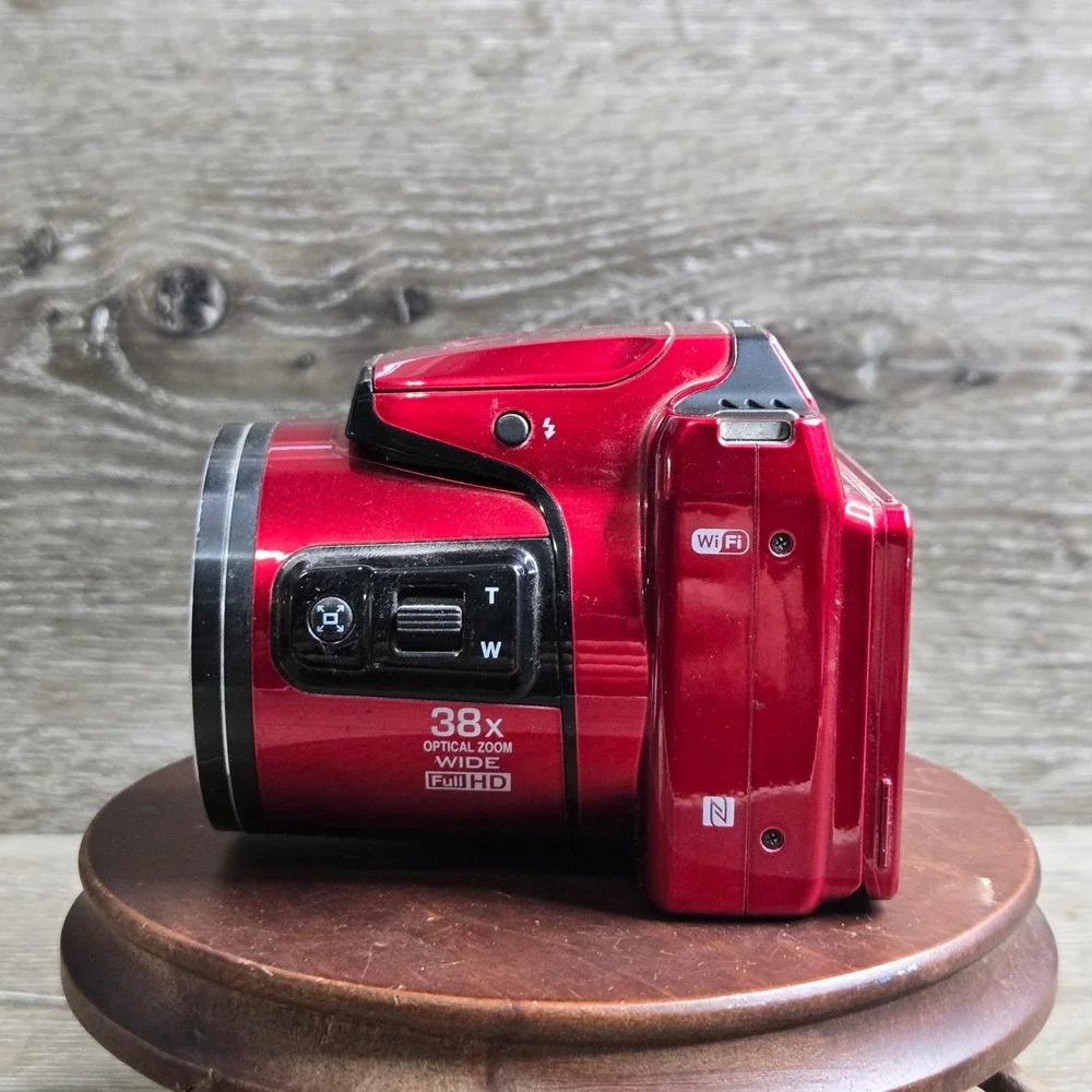 Nikon COOLPIX L840 Digital Camera Red 16.0MP 38x Opt Zoom WiFi Full HD Tested
